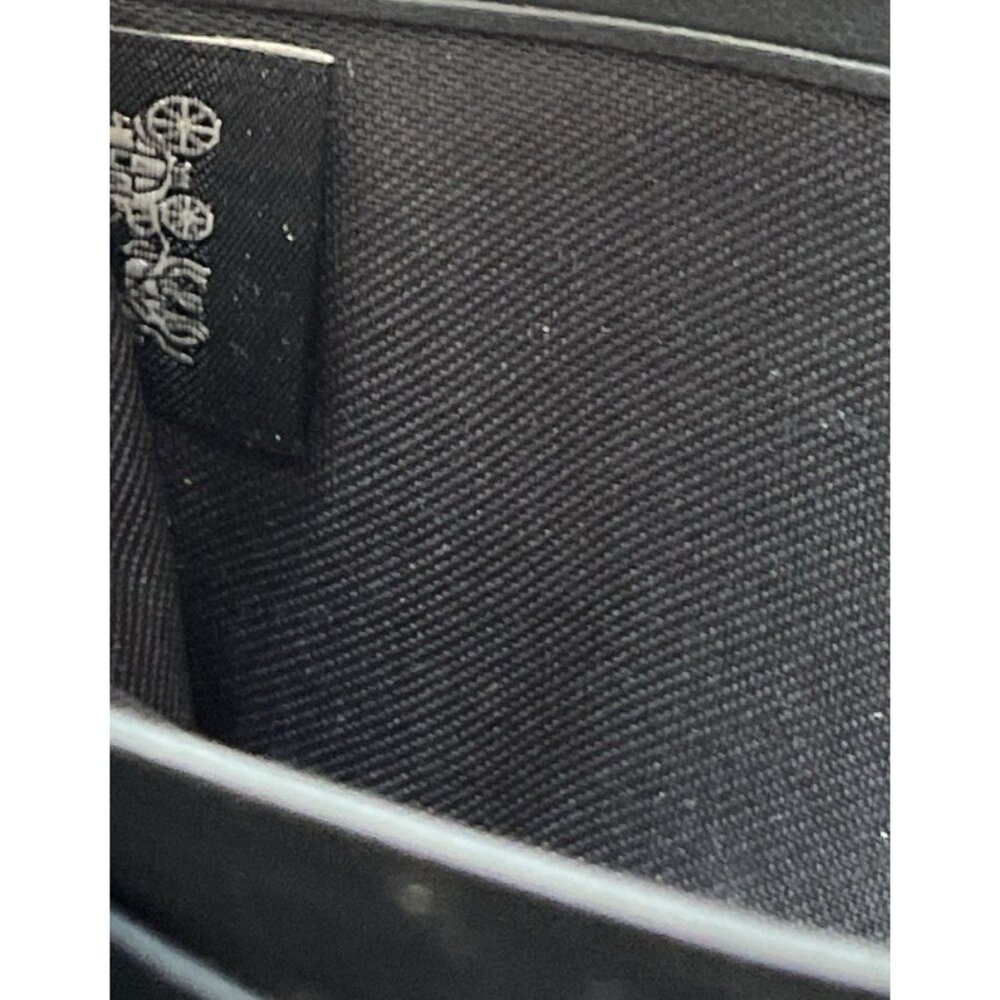 Coach Long Zip Around Wallet In Signature Canvas Brown Black Gold Tone Hardware - Picture 14 of 16